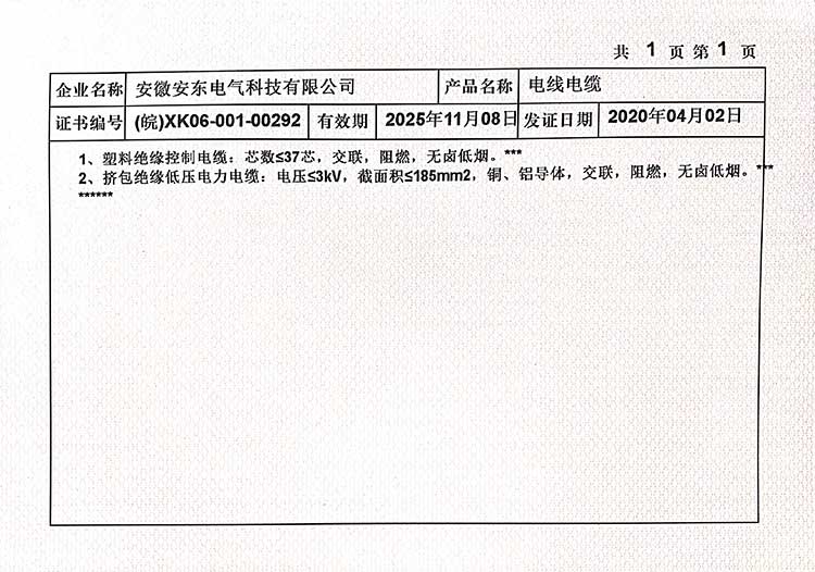 安徽證書